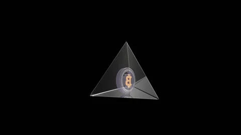 Pyramid Wrapped Bitcoin-sh Video stock 180518603