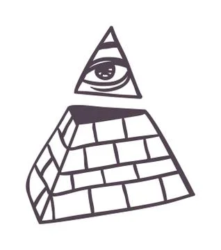 Pyramide vector illustration Stock Illustration