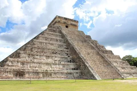 The pyramide in yucatan Stock Photos