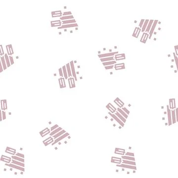 Pyramided analysis with comments glyph vector seamless pattern Stock Illustration