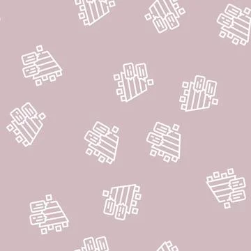 Pyramided analysis with comments line vector seamless pattern Stock Illustration