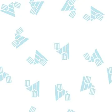 Pyramided data analysis glyph vector seamless pattern Stock Illustration