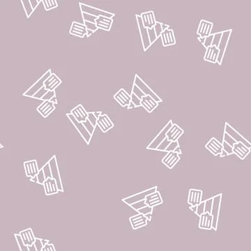 Pyramided data analysis line vector seamless pattern Stock Illustration