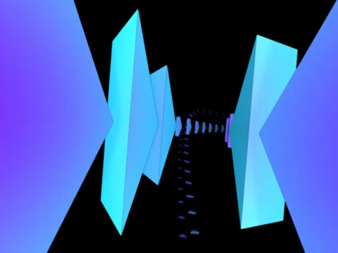 PYRAMIDS 019 vj loop WEB with alpha Stock Footage 33691763