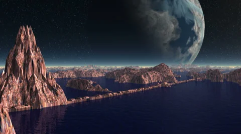 Pyramids of aliens Stock Footage 27330237