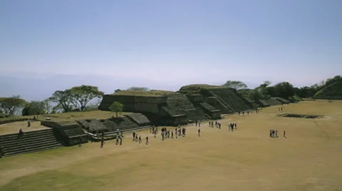 Pyramids in archeological site Stock-Footage 34163860