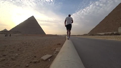 Pyramids cairo city Stock Footage 157822848