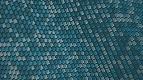 Pyramids create a wave surface. Green blue reigns supreme as the background for  Stock Footage 165602054
