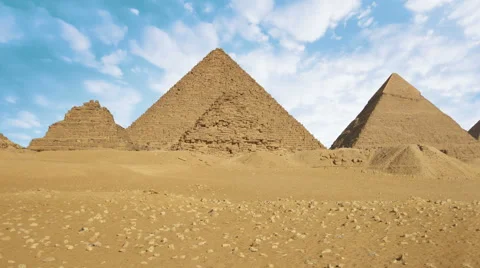 Pyramids of Egypt time lapse Stock Footage 58779322