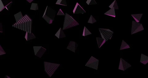 Pyramids falling slow motion Stock Footage 108340770