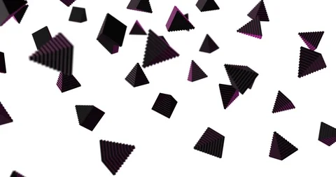 Pyramids falling slow motion Stock Footage 108342393