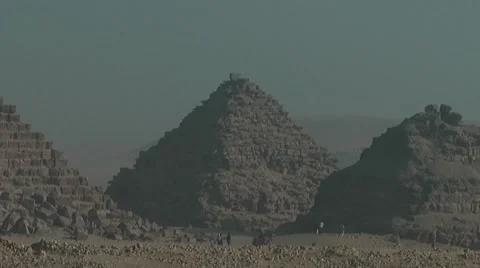 Pyramids of Giza, Cairo, Egypt Video stock 7734343