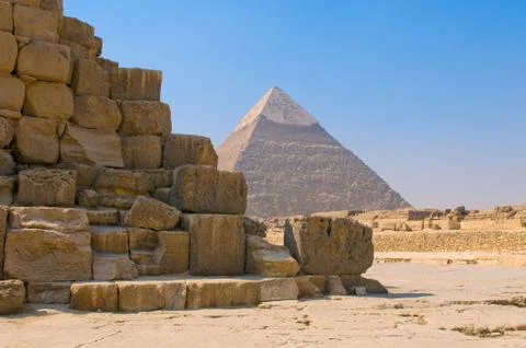 Pyramids of giza, cairo Stock Photos