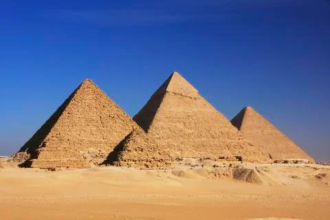 Pyramids of giza, cairo Stock Photos