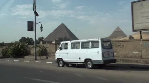 The Pyramids Of Giza In Egypt Stock Footage 158063099