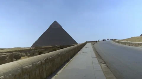 The Pyramids Of Giza In Egypt Stock Footage 158164471