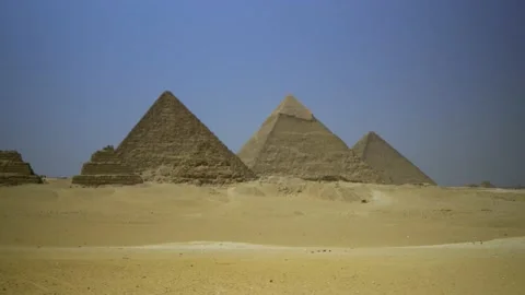 The Pyramids Of Giza In Egypt Stock Footage 158164576