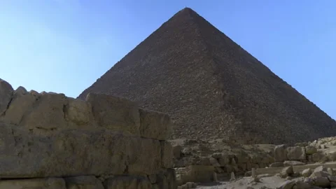 The Pyramids Of Giza In Egypt Video stock 158165517