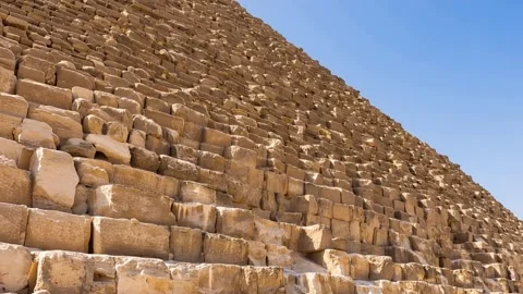 The pyramids at Giza in Egypt. Stock Footage 344236643