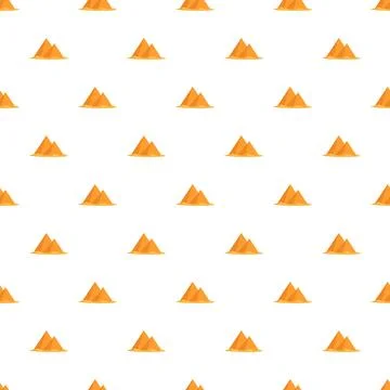 Pyramids giza egypt pattern seamless repeating background Stock Illustration