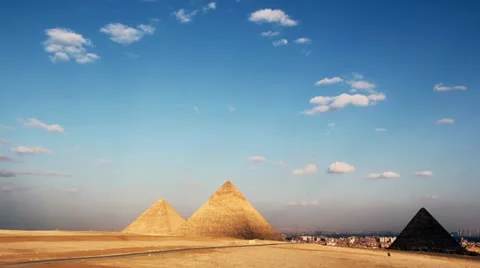 Pyramids of Giza, Egypt Time Lapse Stock Footage 11357556