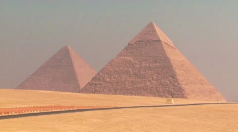 Pyramids in Giza Stock Footage 28004670