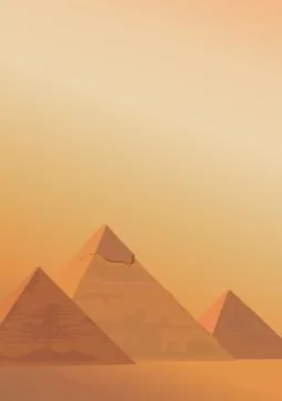 Pyramids of giza Stock Illustration