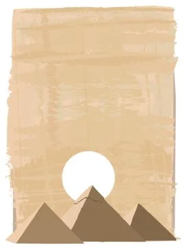 Pyramids of Giza Stock Illustration