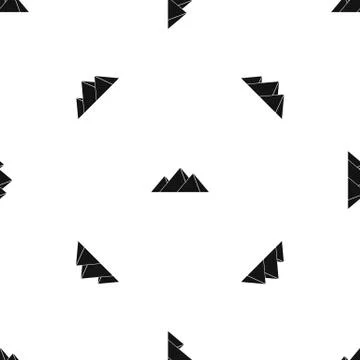 Pyramids in Giza pattern seamless black Stock Illustration