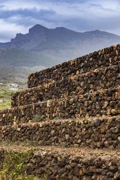 Pyramids of Guimar Stock Photos