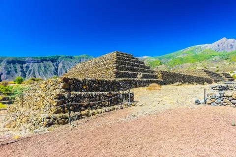 The pyramids of güímar , tenerife, canary islands, spain Stock Photos