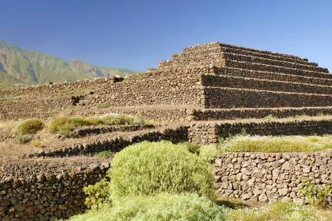 Pyramids of Guirmar Stock Photos