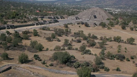 Pyramids of the moon in Mexico Video stock 97888700