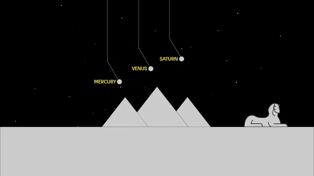 pyramids and orion
