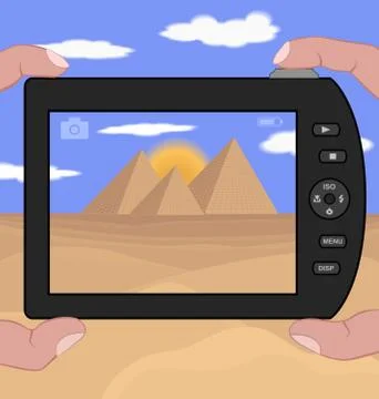 Pyramids photo 스톡 일러스트