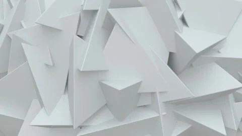 Pyramids rotate in different directions. Seamless loop Stock Footage 264085160