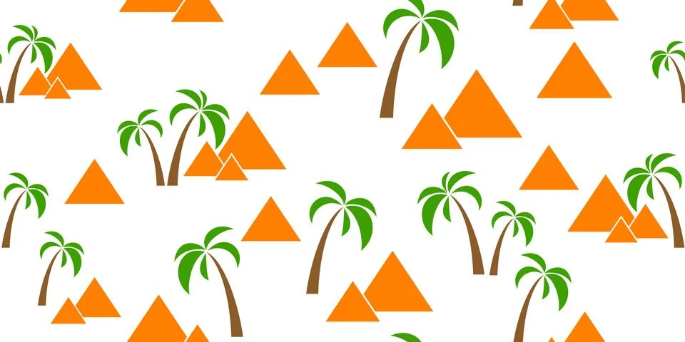 Pyramids seamless background Stock-Illustration