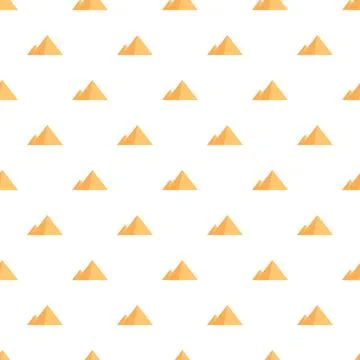 Pyramids seamless pattern illustrating ancient egyptian history Stock Illustration