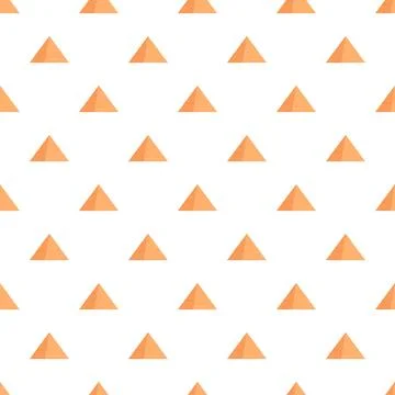 Pyramids seamless pattern repeating desert ancient motif Stock Illustration