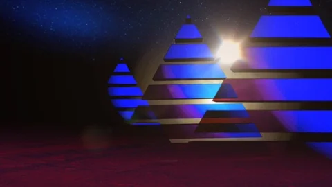 Pyramids Space Stock Footage 103291178