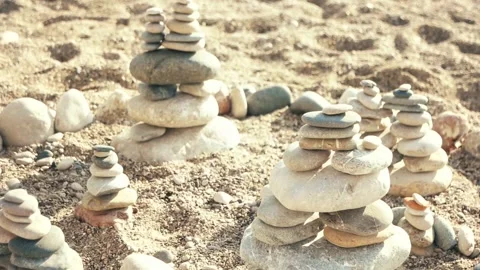 Pyramids of stone Stock Footage 87212904