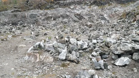 Pyramids of stones in Mountain Park Stock-Footage 163921053