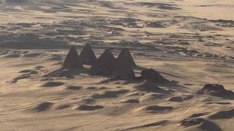 Pyramids in Sudan Stock Photos