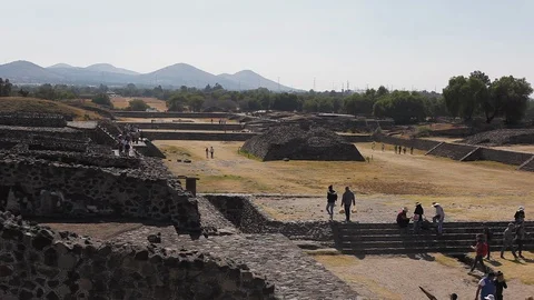 Pyramids of teotihuacan Video stock 97904148