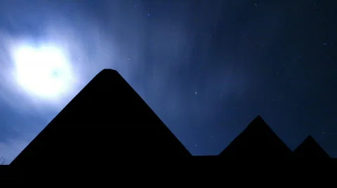 Pyramids under the stars 스톡 동영상 703674