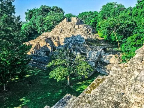 Pyramidyucatana1 Stock Photos