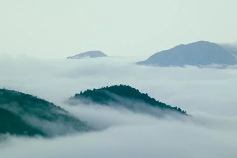 Pyrenean cloudscape Stock Photos