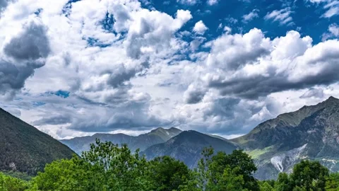 Pyrenees landscape timelapse Stock Footage 200205794
