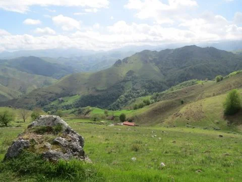 Pyrenees mountain landscape Stock Photos