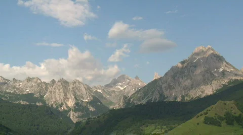 Pyrenees mountain time lapse 6 Stock Footage 485323